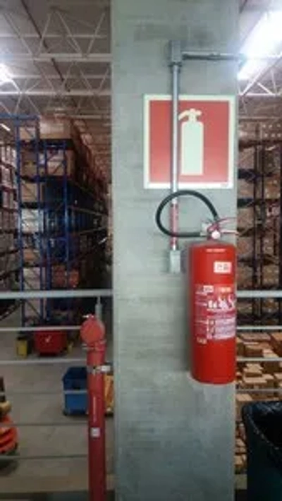 Instalações de sistema de prevenção contra incêndio